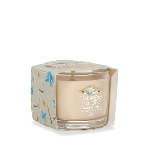 Vanilla Flurries Signature Glass Votive