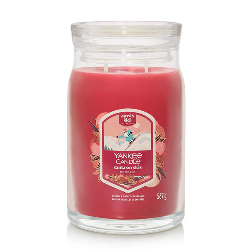 Santa on Skis Signature Large Jar