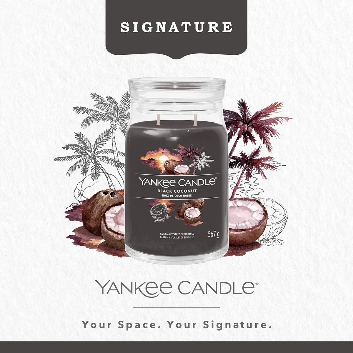 Black Coconut Signature Large Jar