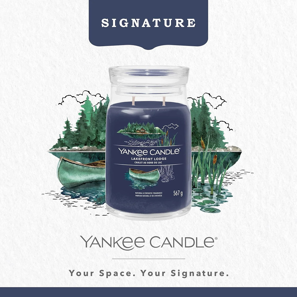 Lakefront Lodge Signature Large Jar - Black November