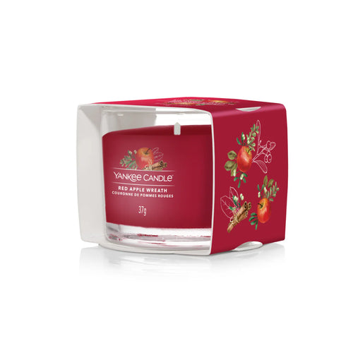 Red Apple Wreath Signature Glass Votive